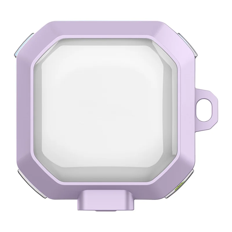 For Samsung Buds Live / Buds 2 / Buds Pro / Buds 2 Pro Charging Case Cover Bluetooth-compatible Headset TPU+PC Protective Case - Purple