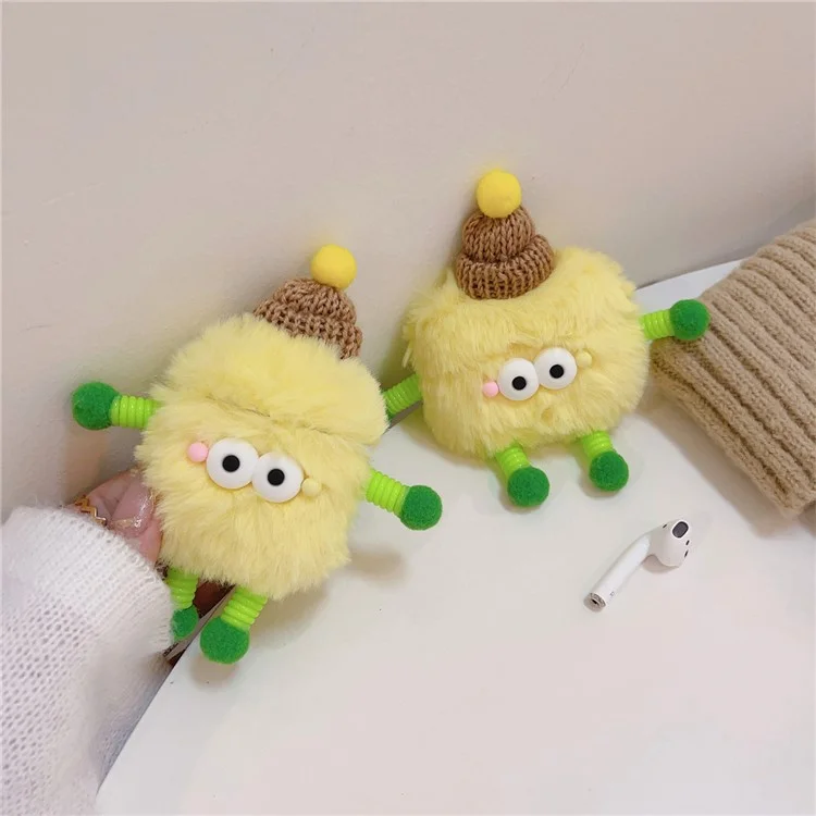 Pour Apple AirPods Pro Étui de transport en peluche chaude Boîtier de protection pour homme du printemps