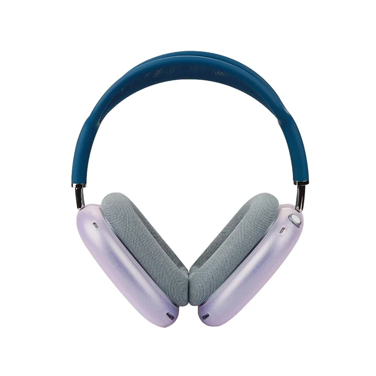 Per AirPods Max Headphone Silicone Earmuff Shell Earpad Cover Headband Cover Crossbeam Cover Set - Trasparente