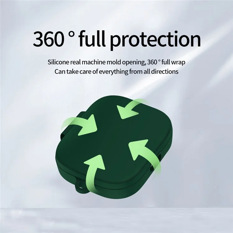 Étui de protection anti-rayures pour écouteurs Bluetooth Xiaomi Redmi Buds 5 Housse de chargement en silicone avec boucle - Gris
