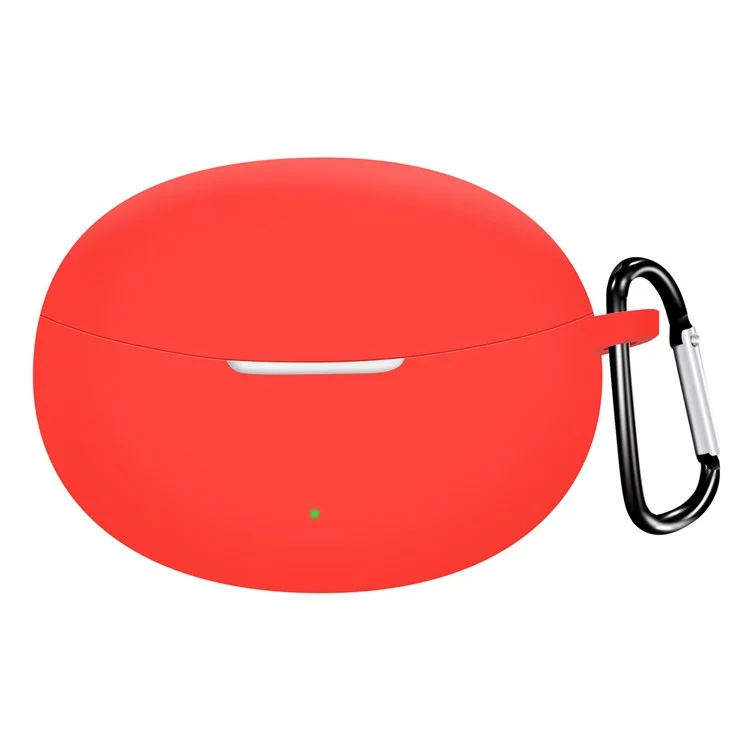 For OPPO Enco Air3 Pro Bluetooth-compatible Earphone Silicone Case Anti-dust Protective Cover - Red