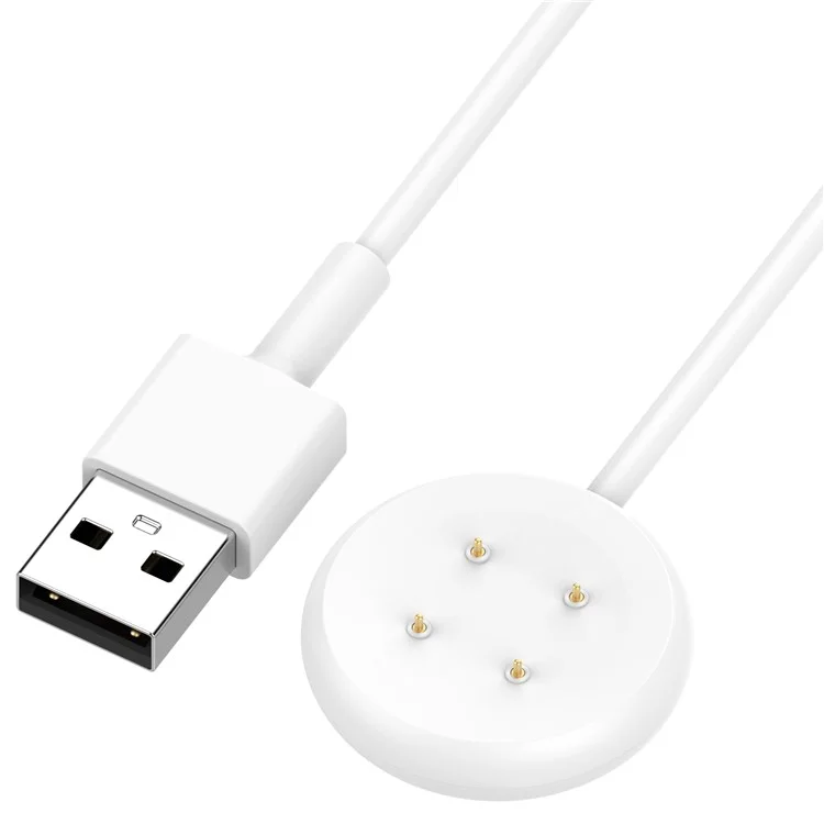 100cm Charging Dock for Google Pixel Watch 3 45mm / 41mm / Watch 2 / Fitbit Ace LTE Charger Magnetic Charging Cable - White / USB Interface