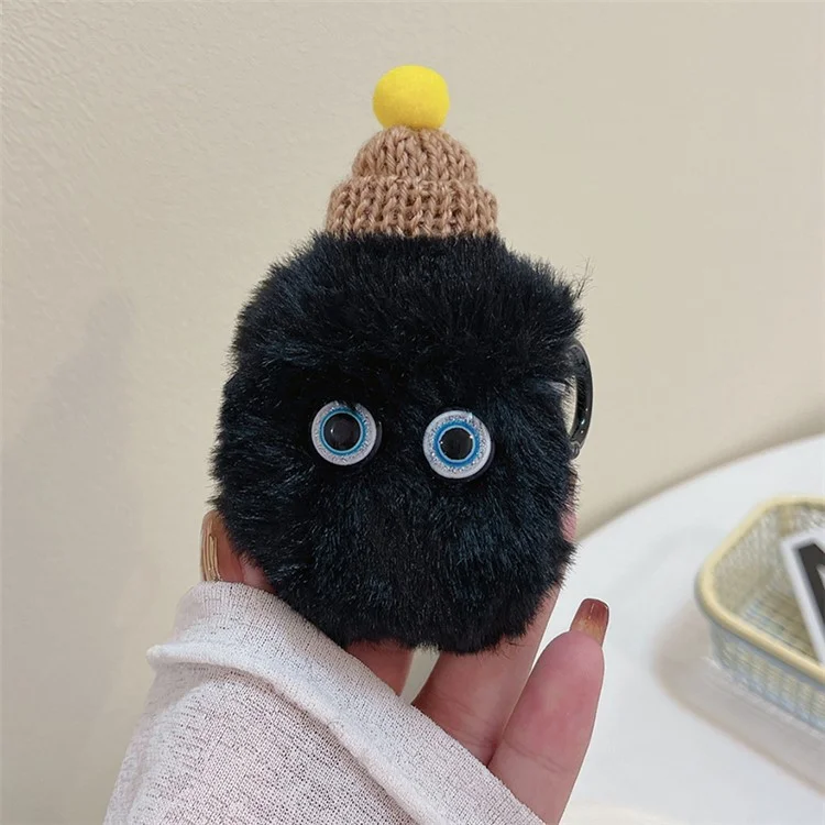 Für Apple AirPods mit Ladecase (2016) / (2019) / AirPods mit kabellosem Ladecase (2019) Case Fluffy Little Demon Cover - mit Hut