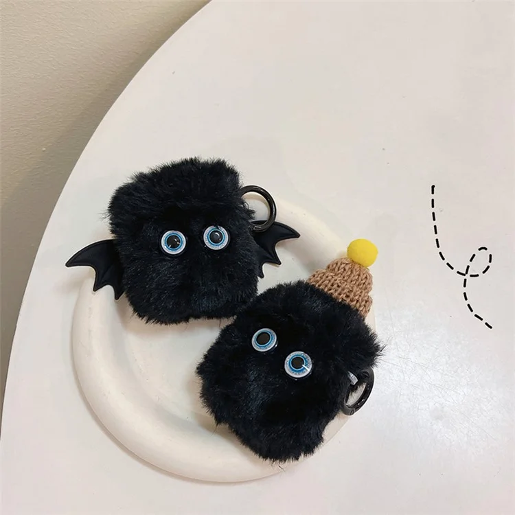 Für Apple AirPods mit Ladecase (2016) / (2019) / AirPods mit kabellosem Ladecase (2019) Case Fluffy Little Demon Cover - mit Hut