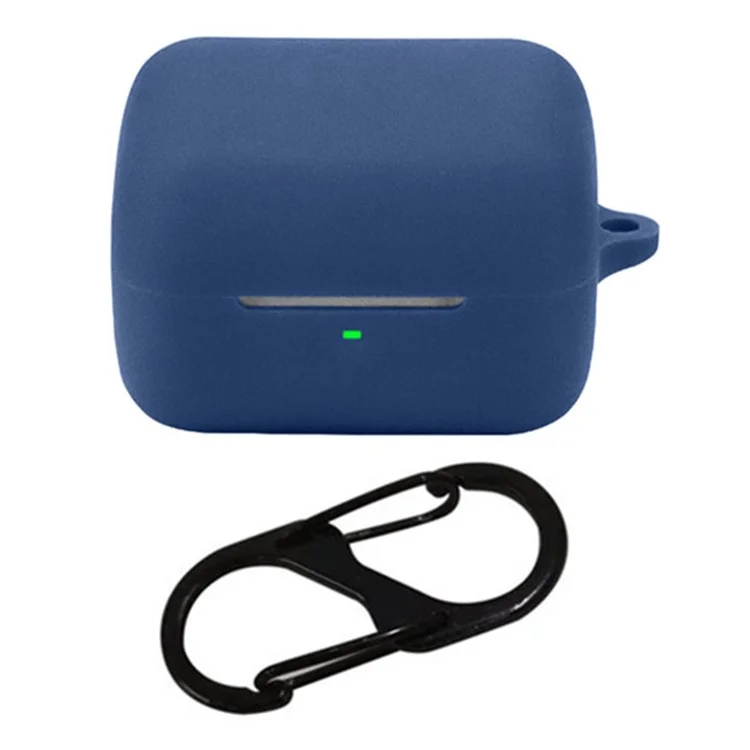 Wireless Earphone Protective Case for Sony INZONE Buds WF-G700N Dustproof Sleeve with Anti-Lost Buckle - Dark Blue
