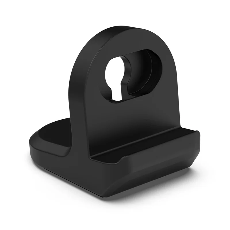 For Huami Amazfit Active / Bip 5 / Bip 3 Charger Stand Silicone Charger Base Holder (Cable Not Included) - Black