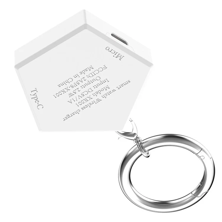 Drahtloser Ladegerät für Huawei Watch GT 5 46mm 41mm / GT 4 41mm 46mm Tragbarer Ersatz-USB-Ladestation-Adapter - Weiß