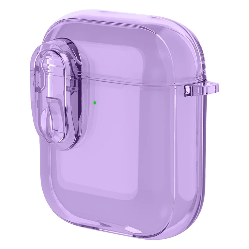 Für Apple AirPods mit Ladecase (2016) / (2019) / AirPods mit kabelloser Ladecase (2019) Klar Ohrhörer-Abdeckung - Lila