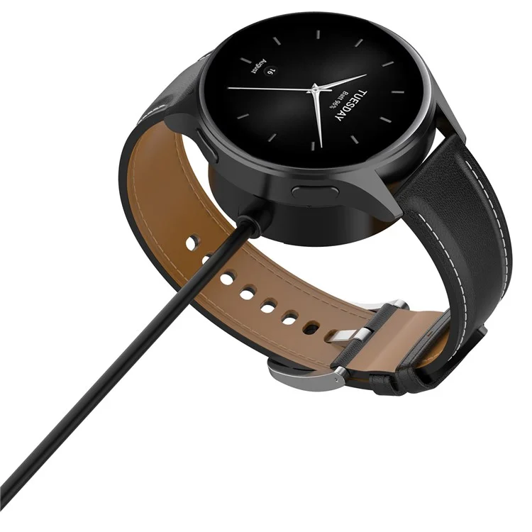 Para el reloj Xiaomi H1 / Watch 2 Pro / Watch S2 de 42 mm y 46 mm, cable de carga magnética USB de 1 m, cargador de smartwatch - Negro