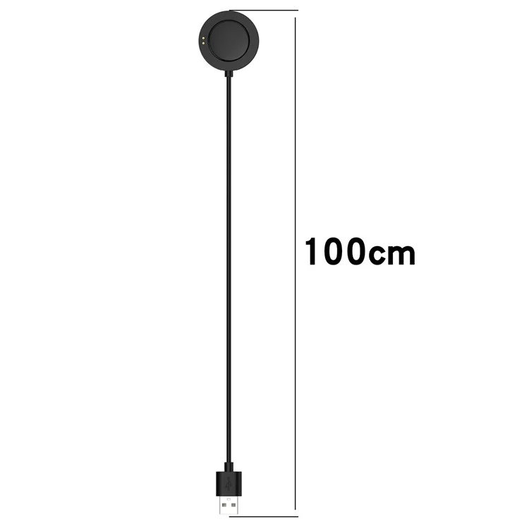 Para el reloj Xiaomi H1 / Watch 2 Pro / Watch S2 de 42 mm y 46 mm, cable de carga magnética USB de 1 m, cargador de smartwatch - Negro