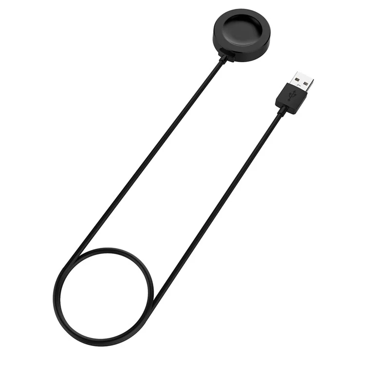 Para Huawei Watch GT 4 de 41 mm y 46 mm / Honor Watch 4 Pro Cargador magnético Dock 1m Cable de cuna USB - Negro