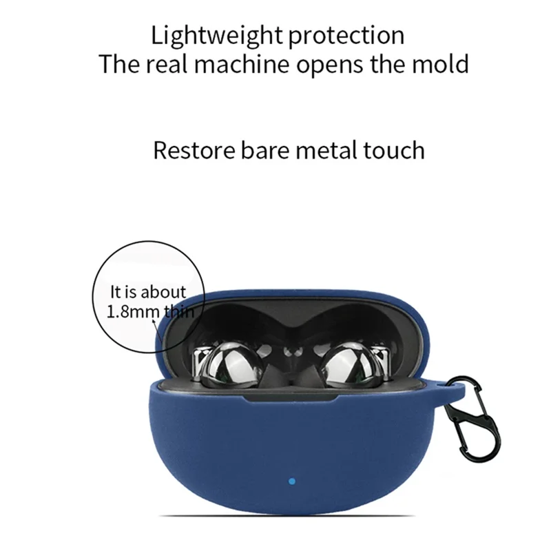 For Honor Wingcloud X5s Pro Bluetooth-compatible Earphone Silicone Case Protective Cover - Blackish Green