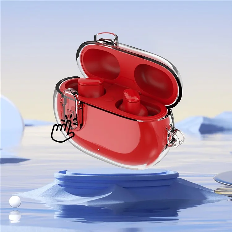 For Beats Studio Buds / Buds+ Clear Case TPU+PC Full-Body Protection Cover - Transparent