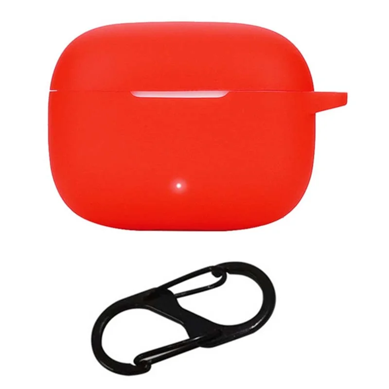 For HONOR LCHSE X5i Shockproof Silicone Case Bluetooth-compatible Headset Sleeve Cover with Buckle - Red