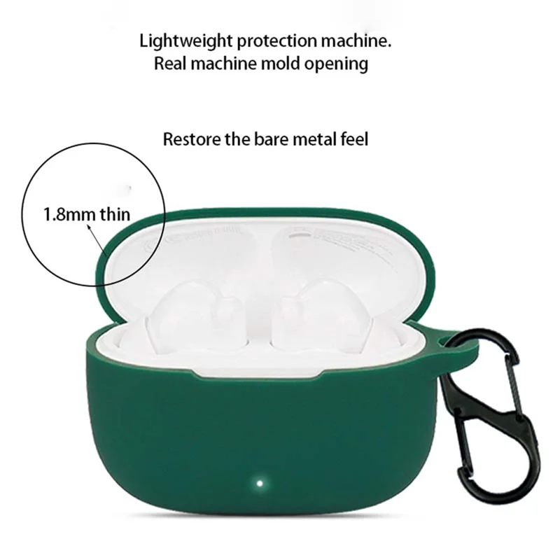 For HONOR LCHSE X5i Shockproof Silicone Case Bluetooth-compatible Headset Sleeve Cover with Buckle - Red