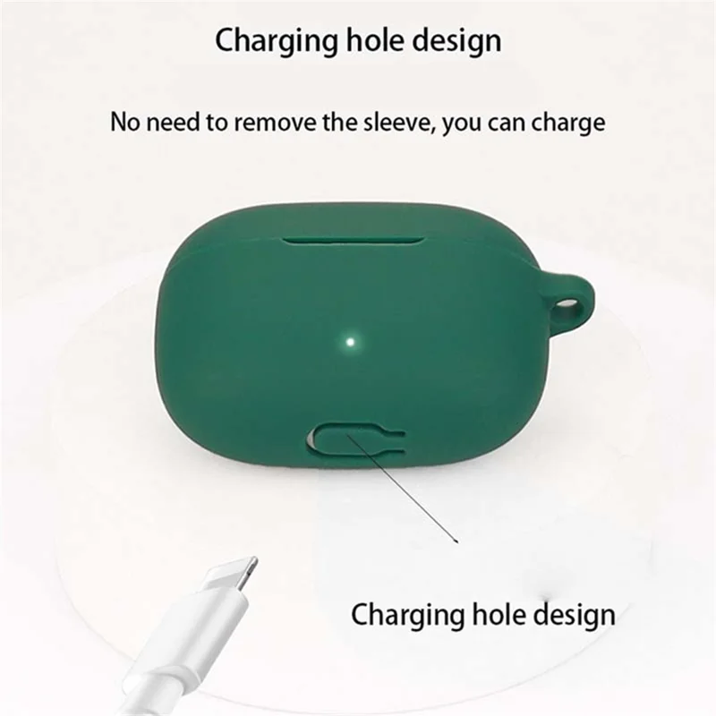 For HONOR LCHSE X5i Shockproof Silicone Case Bluetooth-compatible Headset Sleeve Cover with Buckle - Black