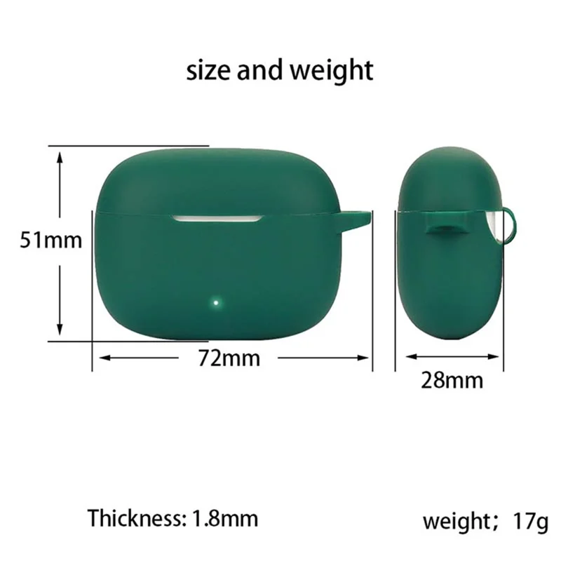 For HONOR LCHSE X5i Shockproof Silicone Case Bluetooth-compatible Headset Sleeve Cover with Buckle - Black