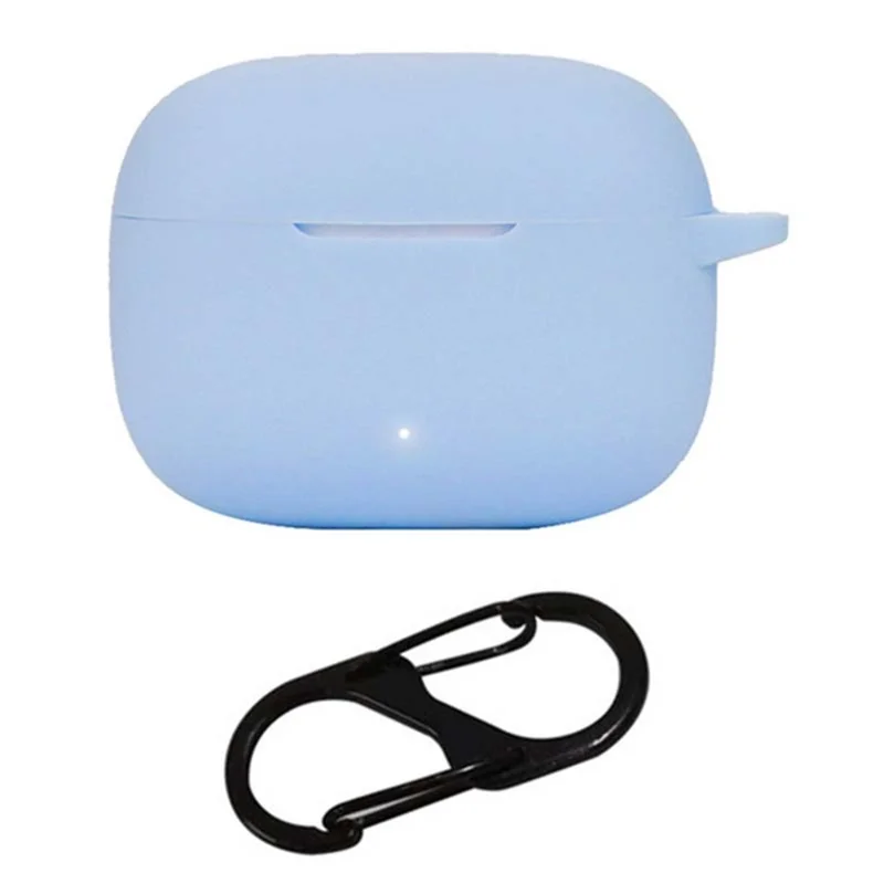 For HONOR LCHSE X5i Shockproof Silicone Case Bluetooth-compatible Headset Sleeve Cover with Buckle - Sky Blue