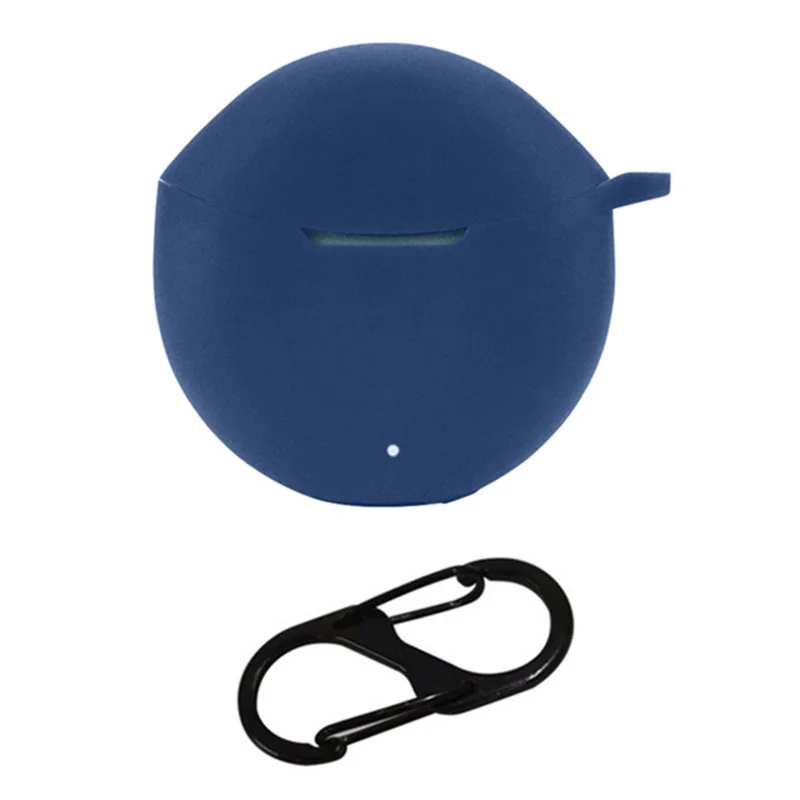 For HONOR MOECEN X5e Flexible Earphone Cover Silicone Case Bluetooth-compatible Headset Sleeve with Buckle - Dark Blue