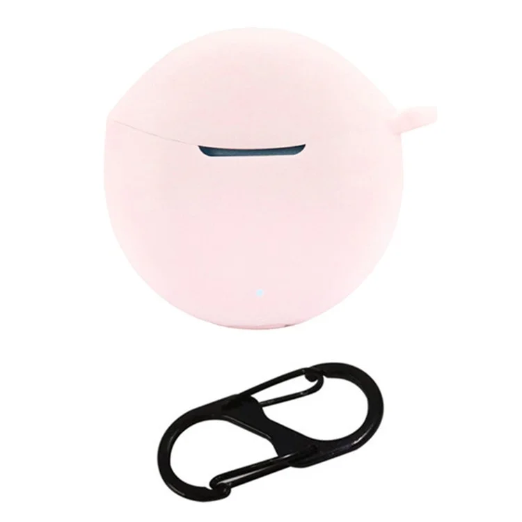 Per HONOR MOECEN X5e Custodia Flessibile per Auricolari in Silicone Cuffia Bluetooth Custodia con Fibbia - Rosa