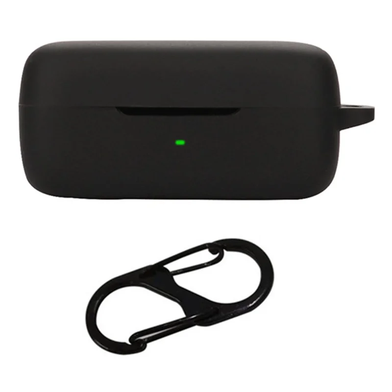 Headset Sleeve for EarFun Free Pro 3 Earphone Cover Silicone Case with Buckle - Black