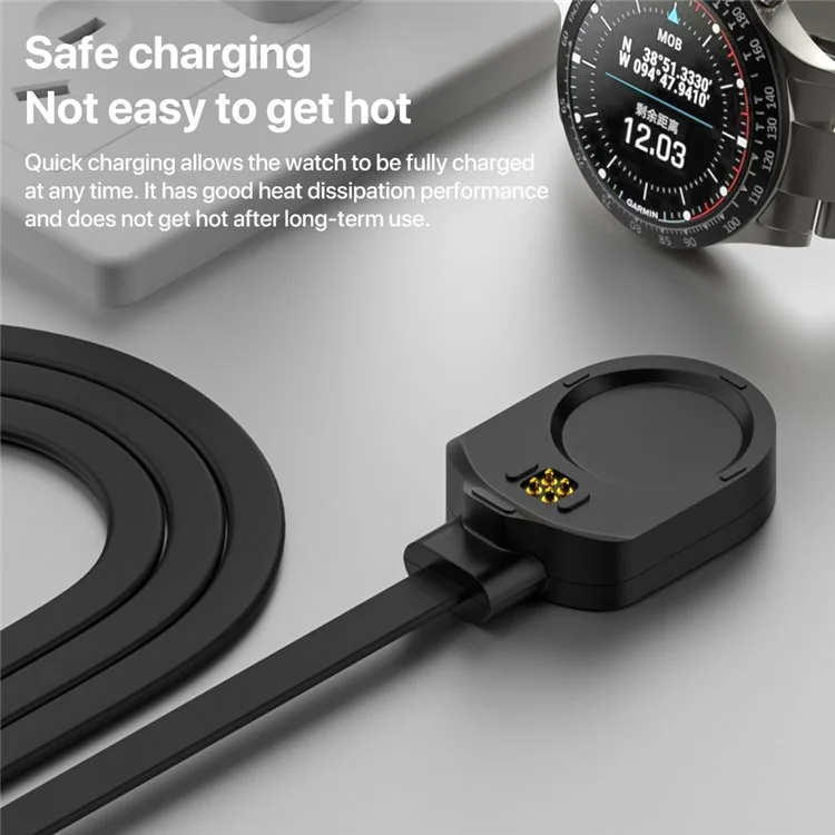 1м Кабель для зарядки Type-C для часов Garmin MARQ 2 Athlete / Adventurer / Captain Smart Watch Зарядная станция