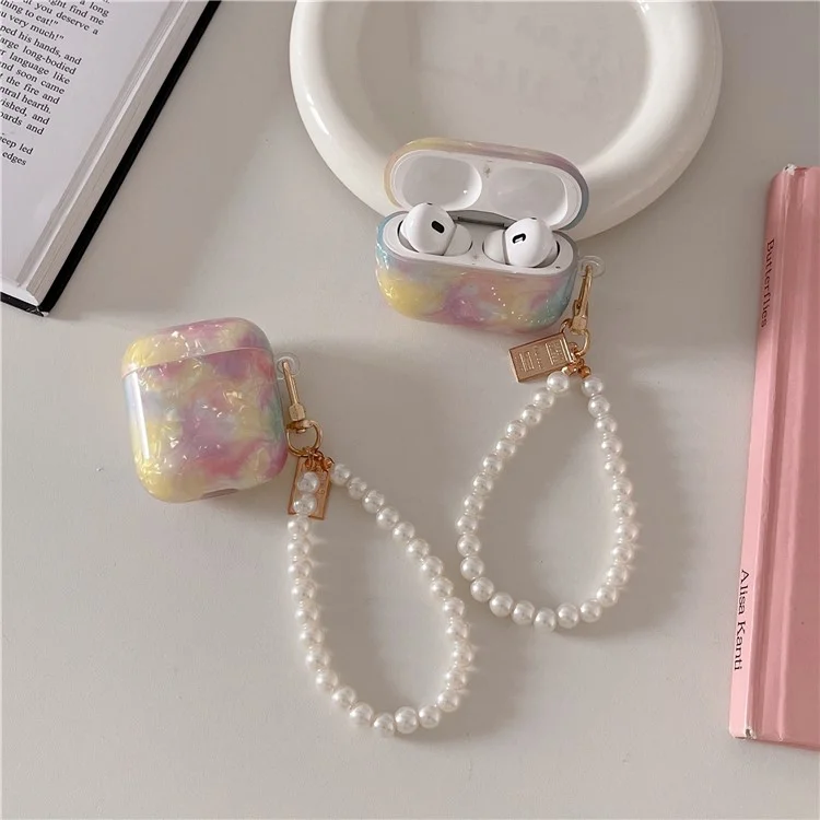 Étui de protection pour boîtier de charge Apple AirPods Pro Étui en TPU souple avec boucle pendante