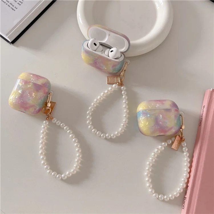 Étui de protection pour boîtier de charge Apple AirPods Pro Étui en TPU souple avec boucle pendante