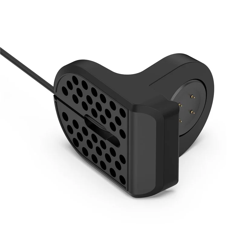 Für Google Pixel Watch 2 Silikonladegerät-Halter mit USB-Ladekabel, Anti-Rutsch-Smartwatch-Ladegerät-Ständer - Schwarz