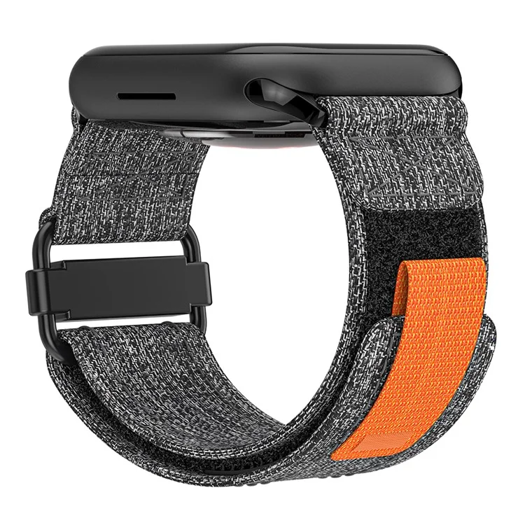 Ремешок для умных часов Apple Watch Series 10 42 мм / 9 8 7 41 мм / SE (2023) SE (2022) SE 6 5 4 40 мм / 3 2 1 38 мм Canvas Loop - черный / серый