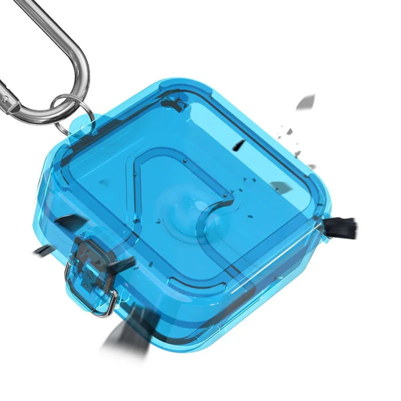 For Nothing Ear (2) Anti-Scratch PC Case Bluetooth-compatible Headset Sleeve Earphone Cover - Transparent Purple