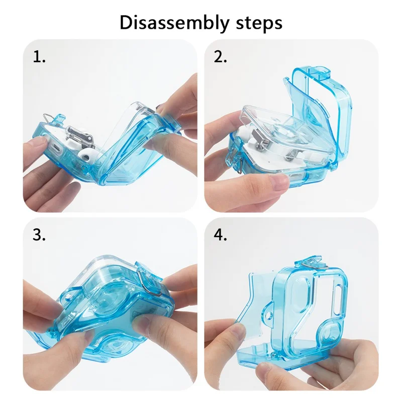 For Nothing Ear (2) Anti-Scratch PC Case Bluetooth-compatible Headset Sleeve Earphone Cover - Transparent Purple