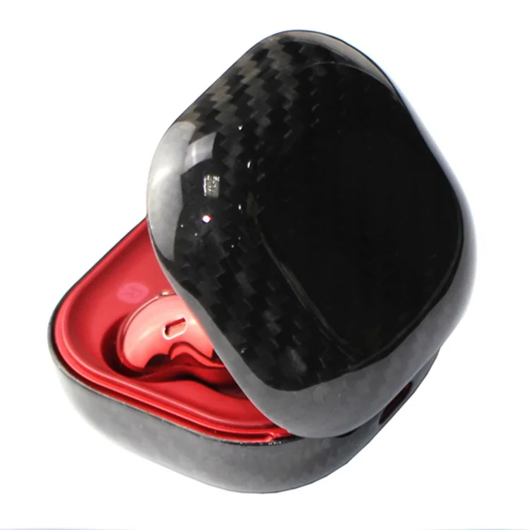 Für Samsung Galaxy Buds Pro Aramid-Faser-Etui Bluetooth-Headset-Hülle Kopfhörer-Cover - Glänzendes Schwarz