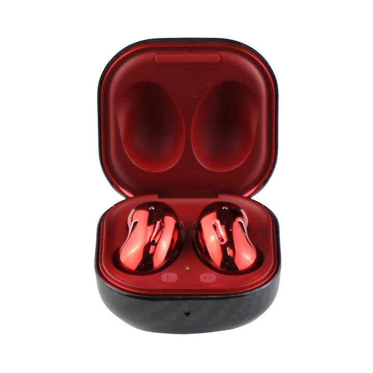 Für Samsung Galaxy Buds Pro Aramid-Faser-Etui Bluetooth-Headset-Hülle Kopfhörer-Cover - Glänzendes Schwarz