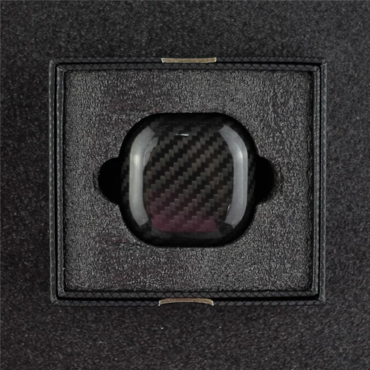 Für Samsung Galaxy Buds Pro Aramid-Faser-Etui Bluetooth-Headset-Hülle Kopfhörer-Cover - Glänzendes Schwarz