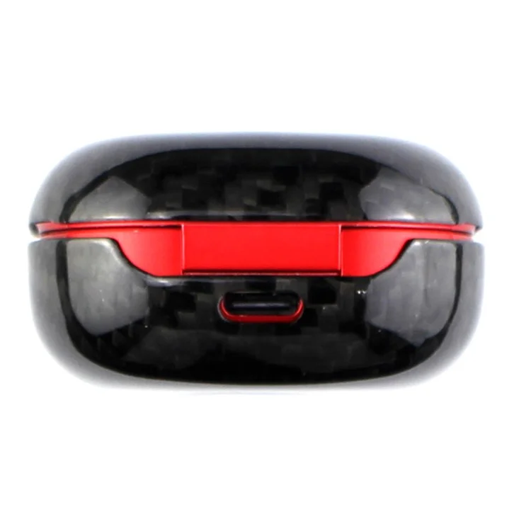 Für Samsung Galaxy Buds Pro Aramid-Faser-Etui Bluetooth-Headset-Hülle Kopfhörer-Cover - Glänzendes Schwarz