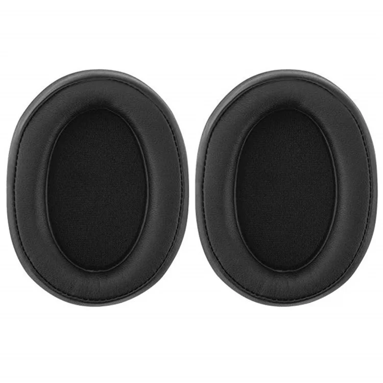 1 Pair For Sony MDR-100ABN / WH-H900N Headphone Ear Pads Protein Leather Cushions with Mini Crowbar - Blue