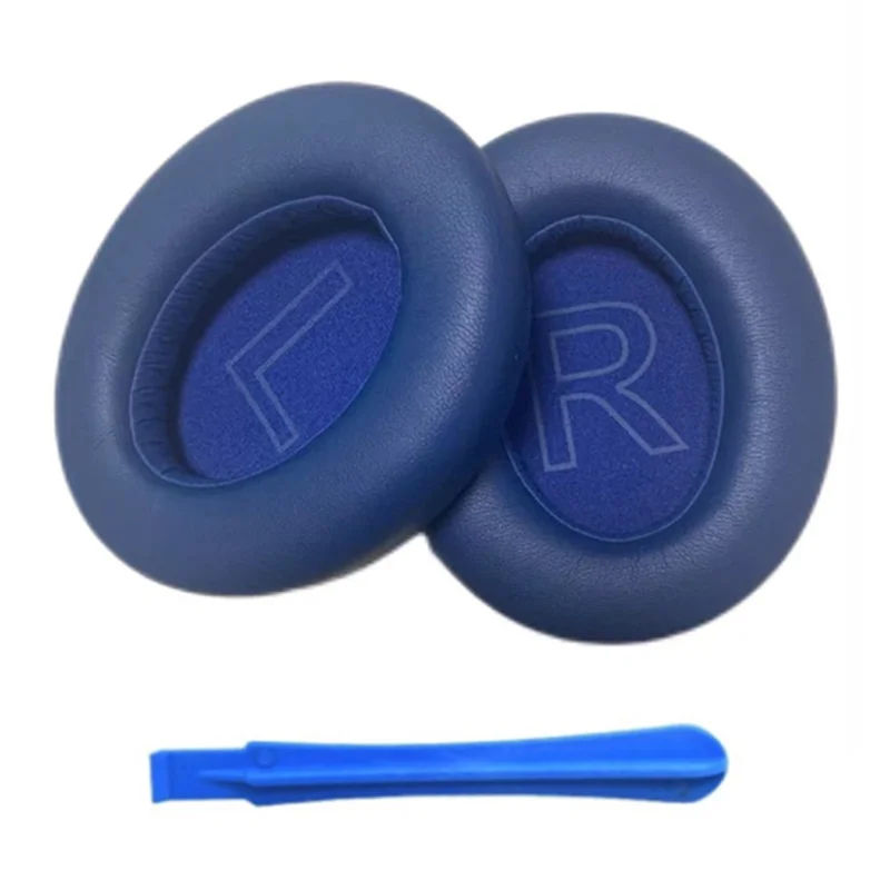 1 Pair Ear Pads for Anker Soundcore Life Q20 Protein Leather Headphone Ear Cushions with Mini Crowbar - Blue