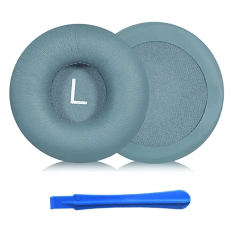 1 Pair For Philips TAH4205 / TAH4105 Soft Leather Ear Pads Headphone Ear Cushions with Mini Crowbar - Blue