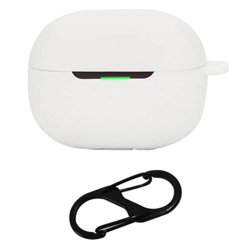 Чехол из силикона для Xiaomi Redmi Buds 5 Pro, чехол для гарнитуры с Bluetooth, чехол для наушников с застежкой — белый