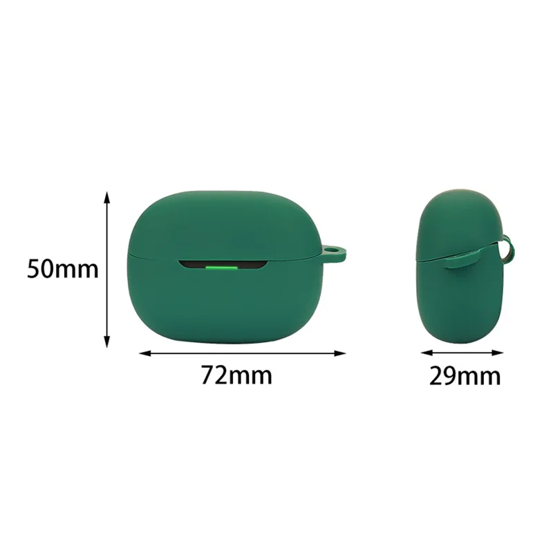 Pour Xiaomi Redmi Buds 5 Pro Étui en silicone Casque Bluetooth Manchon Housse d'écouteur avec boucle - Noir