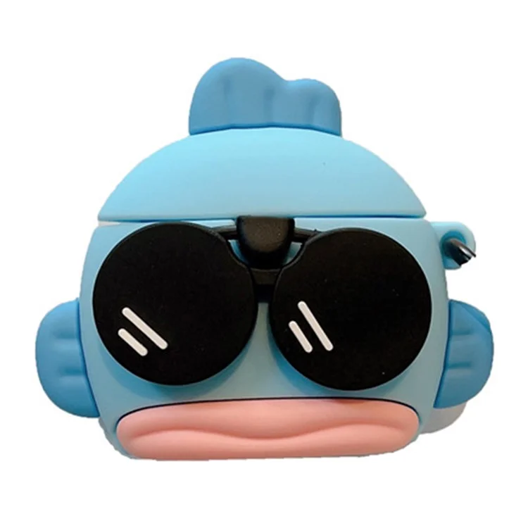Per Apple AirPods 3 Cartoon Clownfish Silicone Cover Anti-drop Earphone Protective Case with Hanging Buckle