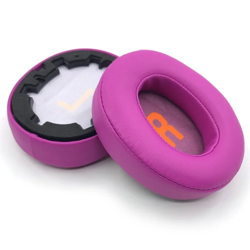 1 Pair For JBL JR460NC Headset Ear Cushions Protein Leather + Memory Foam Replacement Earpads - Rose