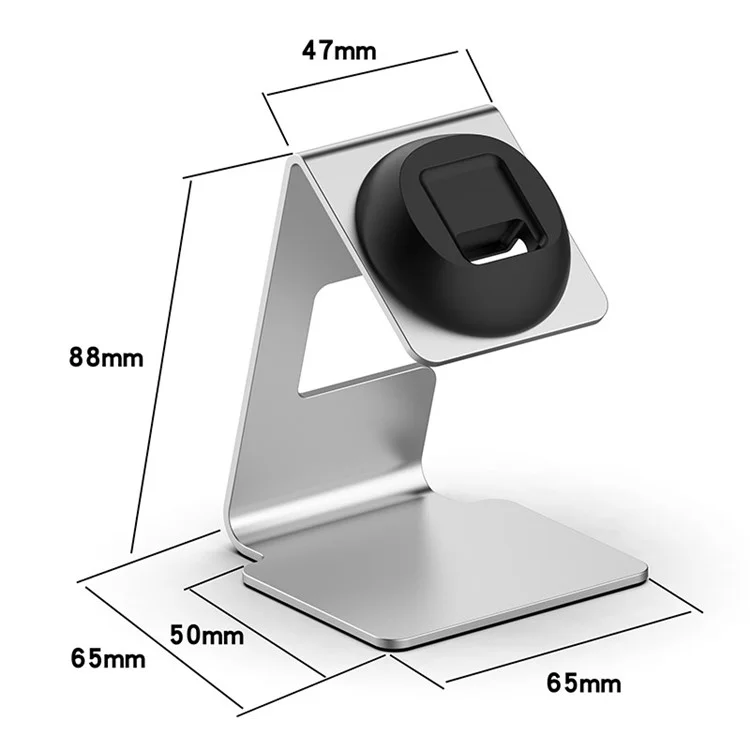 Suporte de Apoio para Xiaomi Redmi Watch 4 / Smart Band 8 Pro Carregador de Relógio Suporte Metálico Dock (sem Carregador) - Preto