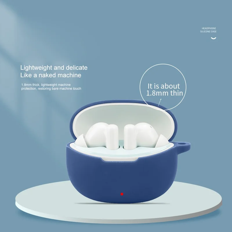 For EDIFIER X5 Pro Silicone Case Bluetooth-compatible Headset Sleeve Cover with Buckle - White