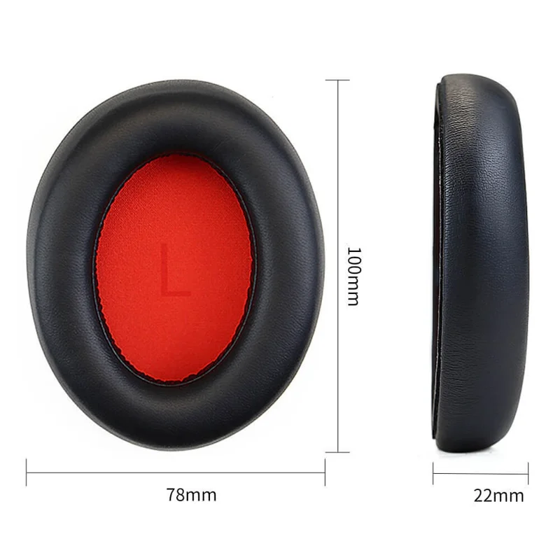 For 1MORE SonoFlow 1 Pair Headphone Earpads Sponge Earmuffs with Crowbar - Blue