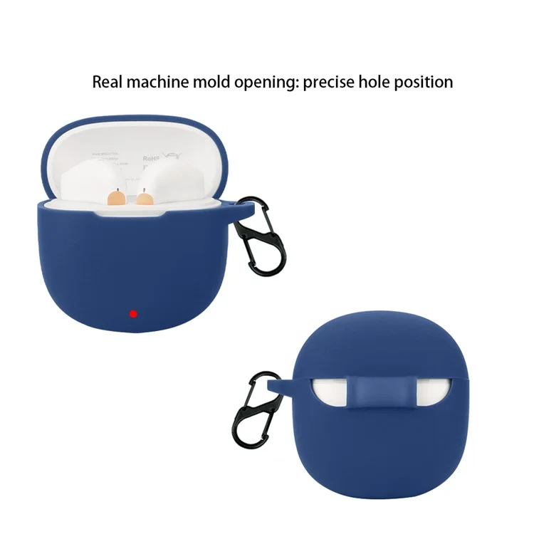 Pour QCY AilyBuds Lite Écouteurs sans fil Étui de protection en silicone - Bleu foncé