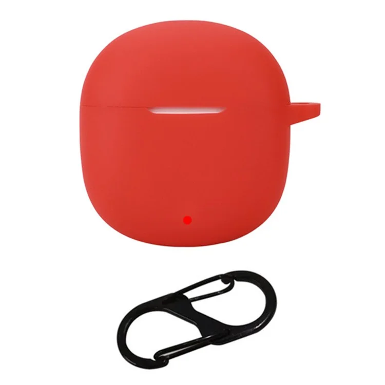 For QCY AilyBuds Lite Wireless Earphone Silicone Case Protective Cover - Red