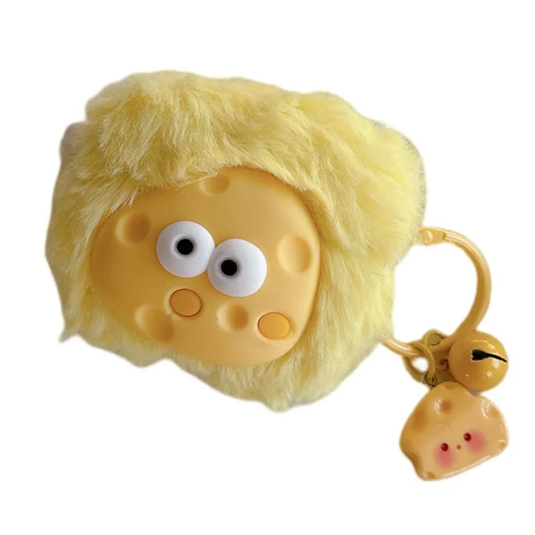 Для Apple AirPods Pro Lovely Cheese Soft Plush Cover Bluetooth Earphone Winter Protective Case