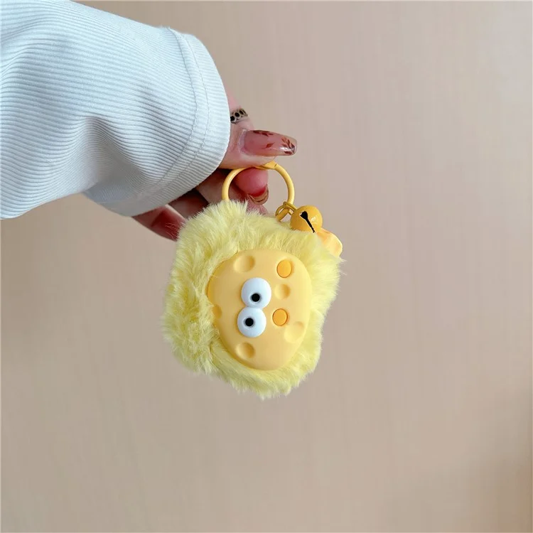 Для Apple AirPods Pro Lovely Cheese Soft Plush Cover Bluetooth Earphone Winter Protective Case